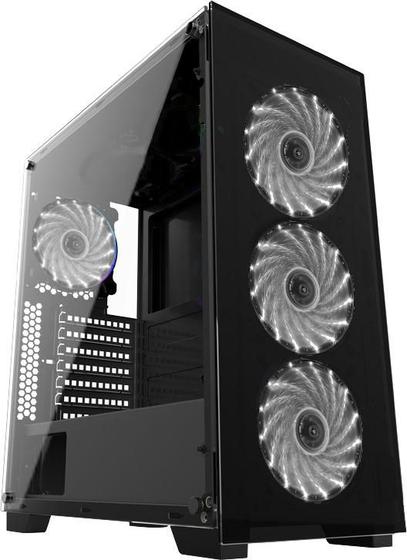 Imagem de Gabinete Gamer Vidro Usb3.0 Xway 01144 4 Cooler Fans