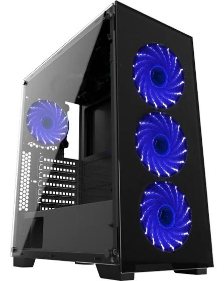 Imagem de Gabinete Gamer Vidro Usb3.0 Xway 01144 Fonte 500w E 4 Fans