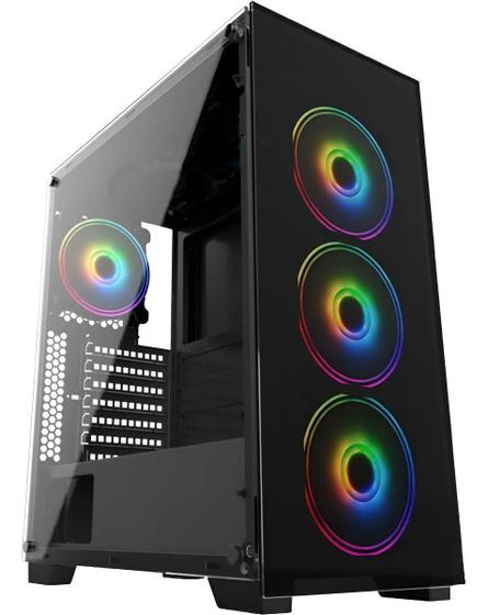 Gabinete Gamer Vidro Usb3.0 Xway 01144 Fonte 600w Imagem de Gabinete Gamer Vidro Usb3.0 Xway 01144 Fonte 600w