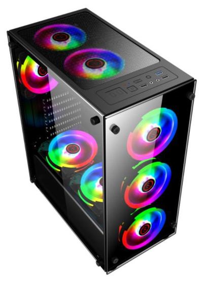Gabinete Gamer Vidro Usb3.0 Xway 01150 Com 8 Fan Cooler Menor preço em Gabinete Gamer Vidro Usb3.0 Xway 01150 Com 8 Fan Cooler