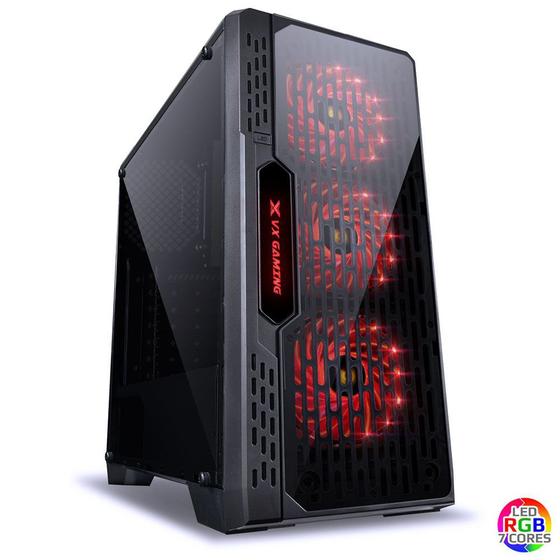 Gabinete Gamer Vinik Lumia, 3 Fans RGB, Lateral em Acrílico, ATX, Preto - 09GALM7-3RGB (27780) Menor preço em Gabinete Gamer Vinik Lumia, 3 Fans RGB, Lateral em Acrílico, ATX, Preto - 09GALM7-3RGB (27780)