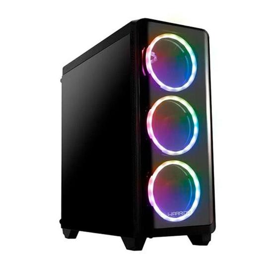 Gabinete Gamer Warrior Modoc, Mid Tower, ATX, RGB, 3x Cooler Fans, Preto - GA179 Menor preço em Gabinete Gamer Warrior Modoc, Mid Tower, ATX, RGB, 3x Cooler Fans, Preto - GA179