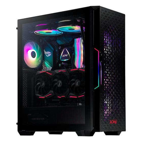 Gabinete Gamer XPG Starker Air, Mid-Tower, LED RGB, ATX, Lateral em Vidro Temperado, 2x Cooler Fan RGB, Preto - STARKERAIR-BKCWW Menor preço em Gabinete Gamer XPG Starker Air, Mid-Tower, LED RGB, ATX, Lateral em Vidro Temperado, 2x Cooler Fan RGB, Preto - STARKERAIR-BKCWW