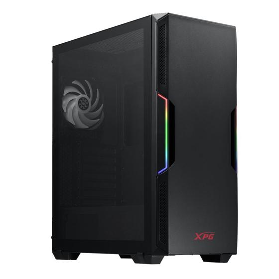 Gabinete Gamer XPG Starker Compact, Mid Tower, Lateral em Vidro Temperado, 2x Cooler Fan ARGB, Preto - 75260179 é boa?