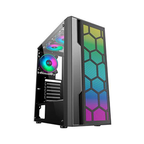 Gabinete K-Mex, Cgo2Tt, Multiverso, Led Rgb, Sem Fan, Preto Menor preço em Gabinete K-Mex, Cgo2Tt, Multiverso, Led Rgb, Sem Fan, Preto