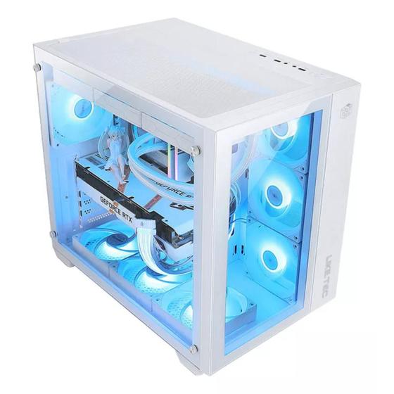 Imagem de Gabinete Liketec Gamer Zeus V2 Snow Aquario Sem Fan