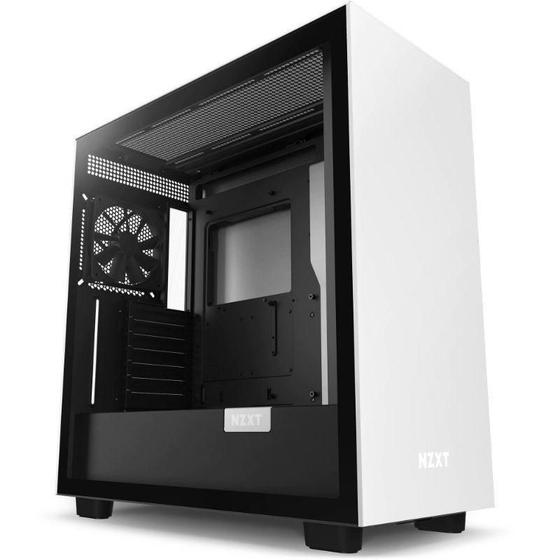 Gabinete Nzxt H7, Branco/Preto, Mid-Tower, Lateral Em Vidro Menor preço em Gabinete Nzxt H7, Branco/Preto, Mid-Tower, Lateral Em Vidro
