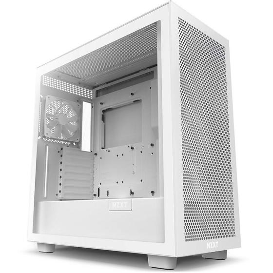 Imagem de Gabinete NZXT H7 Flow, Mid Tower, ATX, Lateral em Vidro Temperado, 2x Fans, Branco - CM-H71FW-01