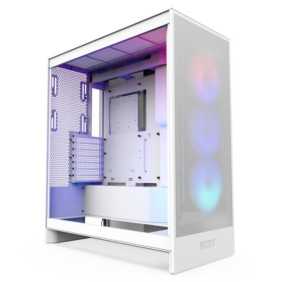 Imagem de Gabinete NZXT H7 Flow RGB Mid-Tower ATX com Ventiladores RGB Brancos