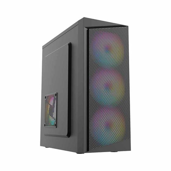 Imagem de Gabinete Office Flow Mid-Tower ATX Preto LC-MT-FLOW-2083 S/ Fan Liketec