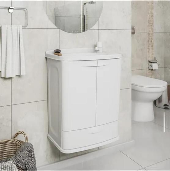 Imagem de Gabinete Para Banheiro Com Lavatório Simples Astra