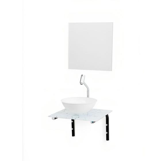 Imagem de Gabinete Para Banheiro Dallas Completo Em Mdf 40cm Bracasa