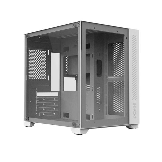 Imagem de Gabinete PCYes GFFWGP Mid-Tower Branco 385x275x365mm