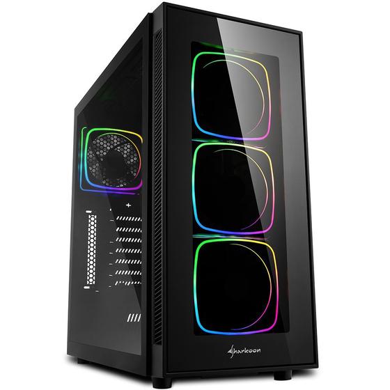 Gabinete Sharkoon TG6 RGB, ATX com FAN, Lateral e Frontal em Vidro Menor preço em Gabinete Sharkoon TG6 RGB, ATX com FAN, Lateral e Frontal em Vidro