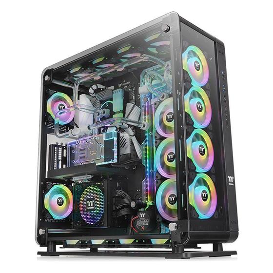 Gabinete Thermaltake Core P8 TG, Preto, Full-Tower, Vidro temperado Menor preço em Gabinete Thermaltake Core P8 TG, Preto, Full-Tower, Vidro temperado