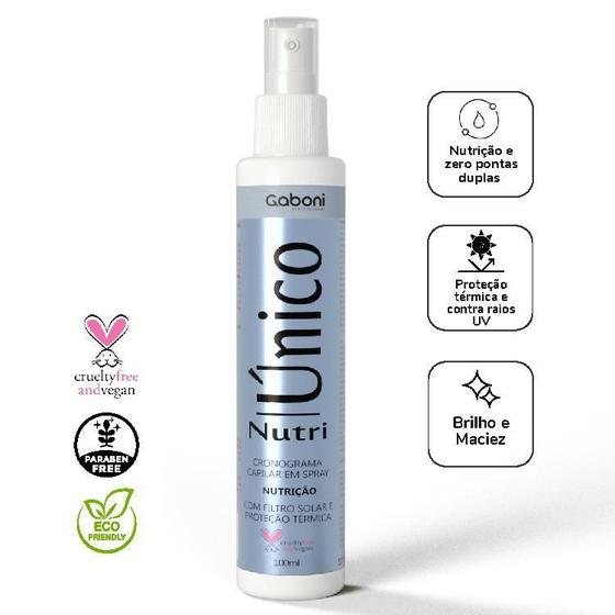 Imagem de Gaboni Cronograma Capilar Spray Nutri Unico 100Ml