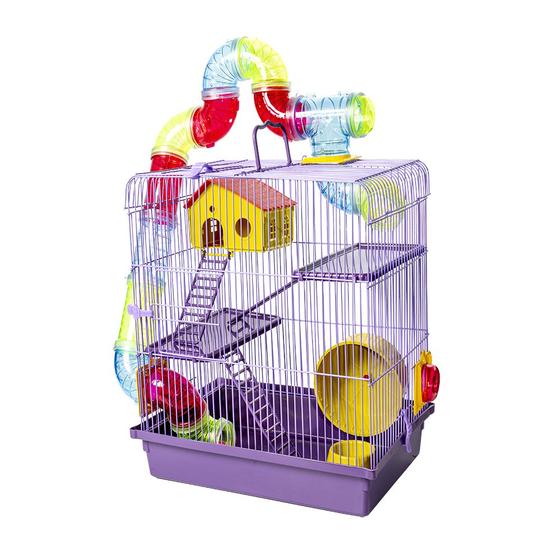 Imagem de Gaiola 3 Andares Para Hamster Lilás Jel Plast 