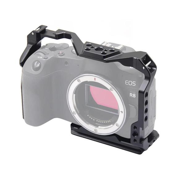 Imagem de Gaiola Cage Mamen R8 para Câmera Canon R8 Mirrorless