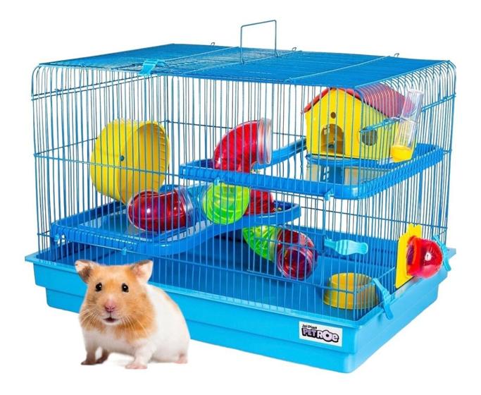 Imagem de Gaiola Hamster 3 Andares Space Labirinto C/ Tubos