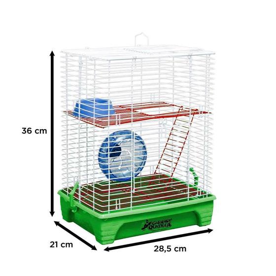 Imagem de Gaiola Hamster Home 2 Andares Com Rodinha Quatiguá