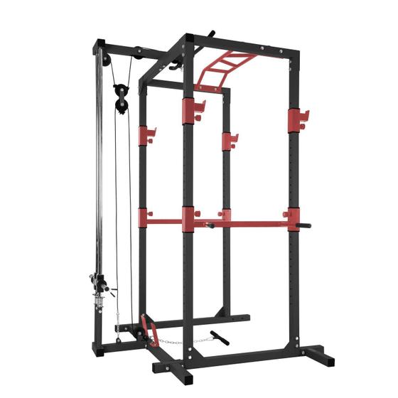 Imagem de Gaiola Rack Exercit c/ Monocross Polia Simples para Anilhas EG-80