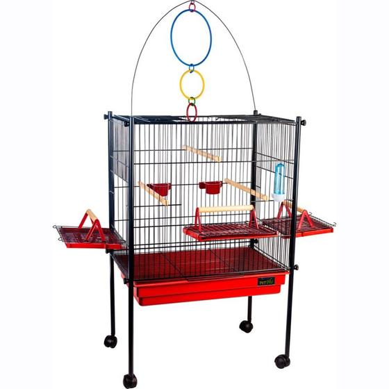 Gaiola Viveiro Calopsita Aves Triplex Playground Menor preço em Gaiola Viveiro Calopsita Aves Triplex Playground