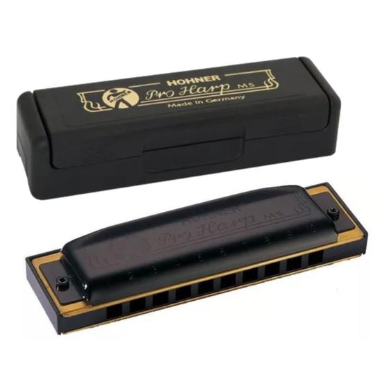 Imagem de Gaita de Boca Hohner Pro Harp Harmónica Diatônica em C