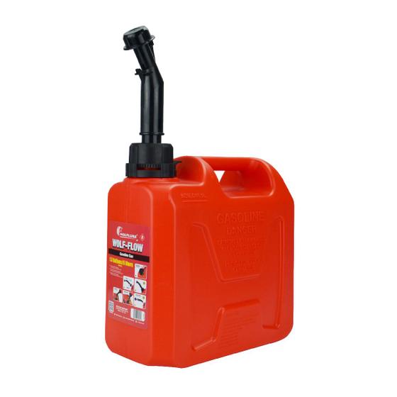 Galão Tanque Combustível Gasolina 5 Litros C/ Bico Wolf-flow - Tanque ...