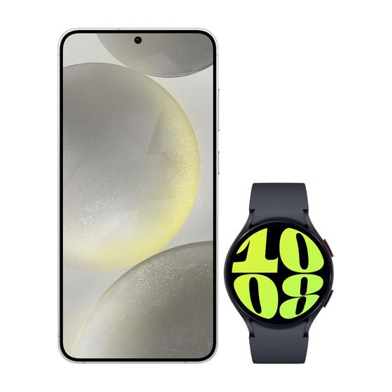 Imagem de Galaxy S24+  512GB - Cinza + Galaxy Watch6 BT 44mm - Grafite