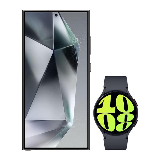 Imagem de Galaxy S24 Ultra 512GB - Preto + Galaxy Watch6 BT 44mm - Grafite