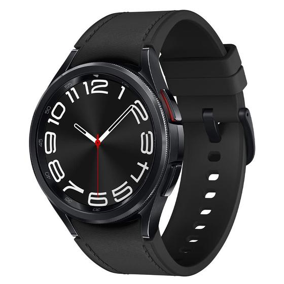 Imagem de Galaxy Watch 6 Classic LTE 43mm Samsung Grafite com 1,31", Bluetooth e 16GB