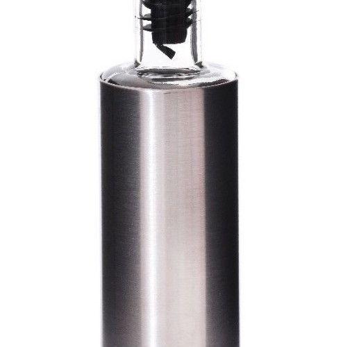 Imagem de Galheteiro Azeite Vinagre 300 Ml Vidro Aço Inox Dosador