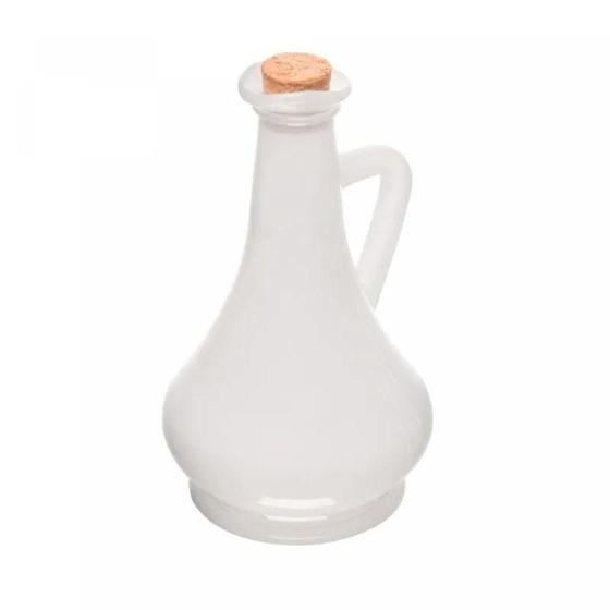 Imagem de Galheteiro eite Branco Com Tampa Cortiça 250Ml 20607 Wolff