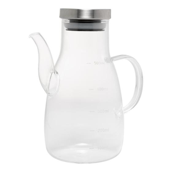 Imagem de Galheteiro Vidro Borosilicato C/Tampa Metal Bold 500ml Wolff