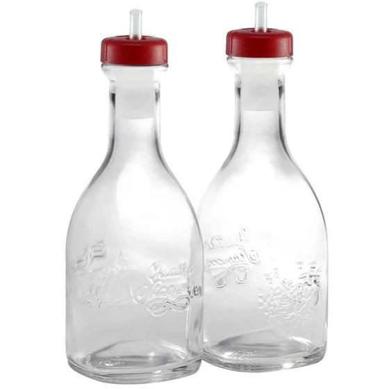 Galheteiros/Azeiteiros de Vidro Italiano Bormioli Quatto Stagioni 2 peças - 500ml Menor preço em Galheteiros/Azeiteiros de Vidro Italiano Bormioli Quatto Stagioni 2 peças - 500ml