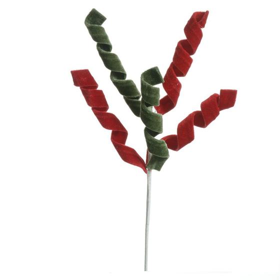 Galho Natalino Mola Candy Vermelho E Verde - DEA Imagem de Galho Natalino Mola Candy Vermelho E Verde