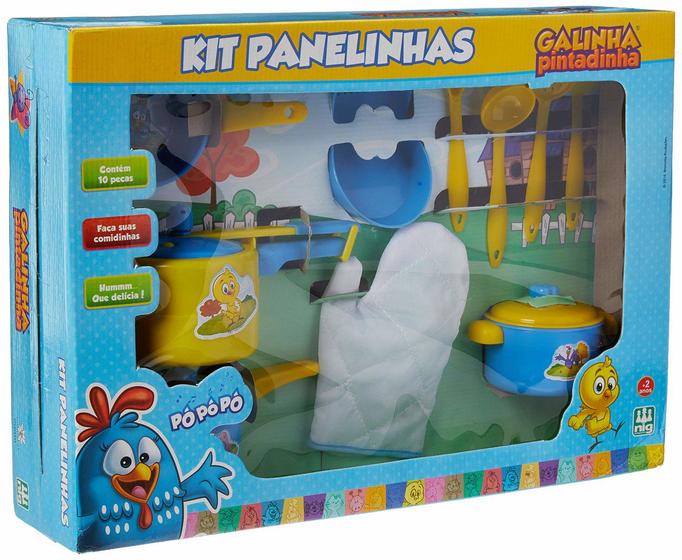 Imagem de Galinha Pintadinha Kit Panelinhas 10 Peças - Nig 0715