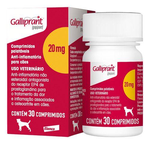 Imagem de Galliprant 20mg Anti-inflamatório Elanco Cães 30 Comprimidos