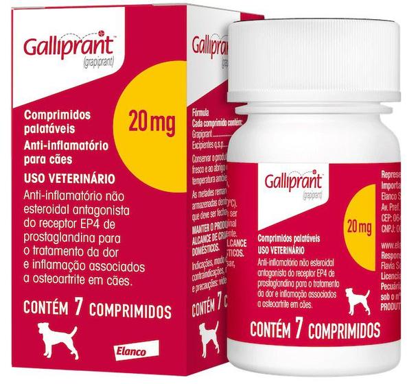 Imagem de Galliprant 20mg Anti-Inflamatório Para Cães 7 Comprimidos