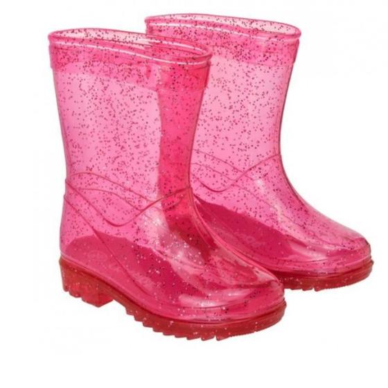 Imagem de Galocha Feminina Infantil Pimpolho Cristal Glitter Rosa