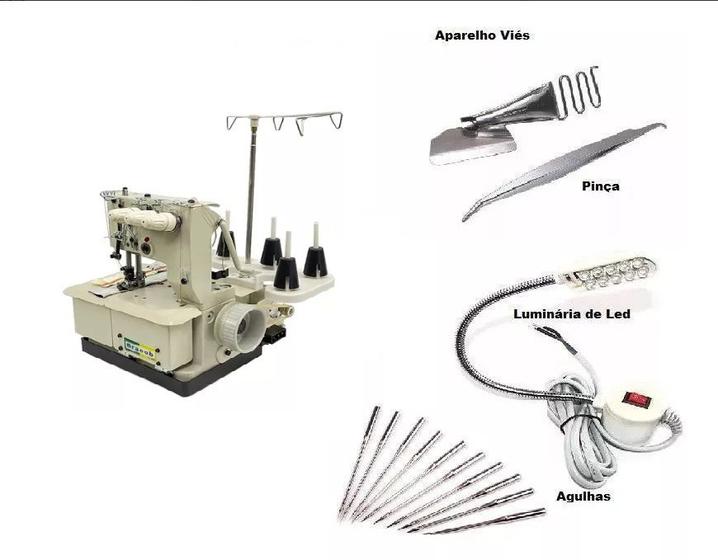 Imagem de Galoneira, 3 Agulhas Bracob + Kit COM 14 Acessórios-250w