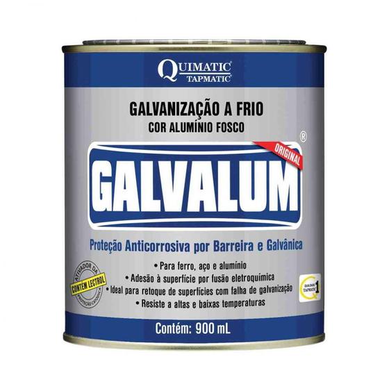 Imagem de Galvalum Galvanizador A Frio 900Ml Quimatic Tapmatic