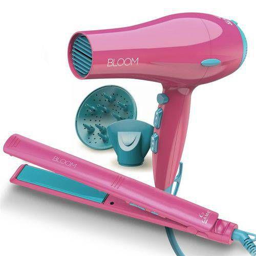 Imagem de Gama kit 220v - secador bloom 2000w + prancha bloom 220 - pink "pk"