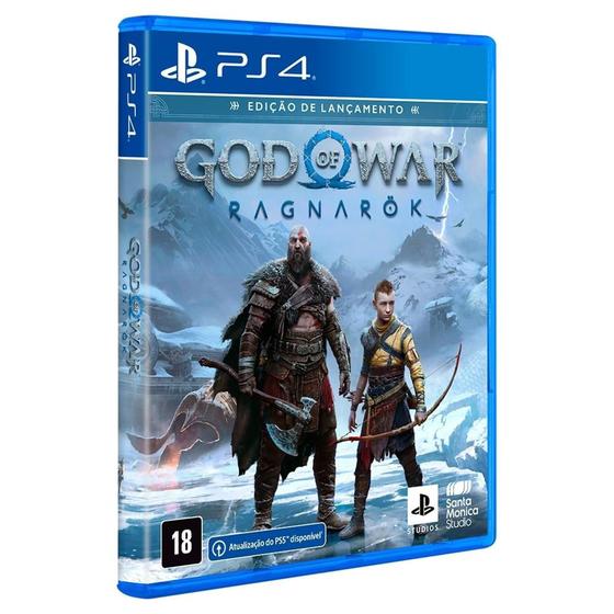 Imagem de Game PS4 God of War Ragnarok Edição de Lançamento Mídia Física Totalmente em Português