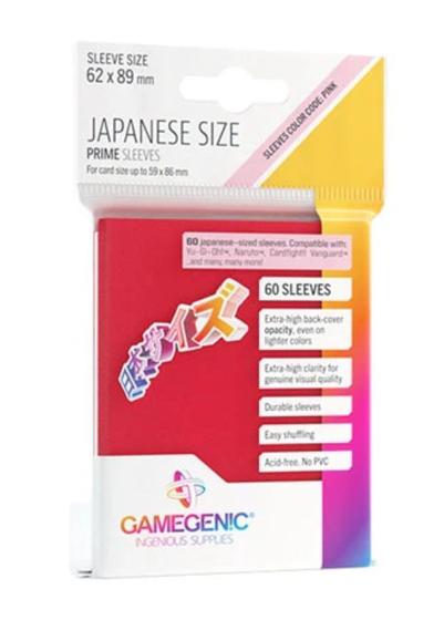 Imagem de Gamegenic Prime Japanese Size 60 Sleeves Vermelho 62x89mm