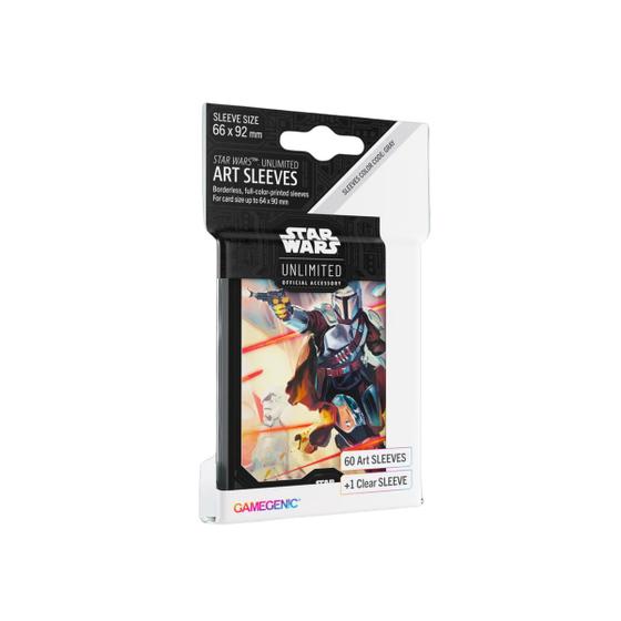 Imagem de Gamegenic Star Wars Unlimited Art Sleeves  Mandalorian