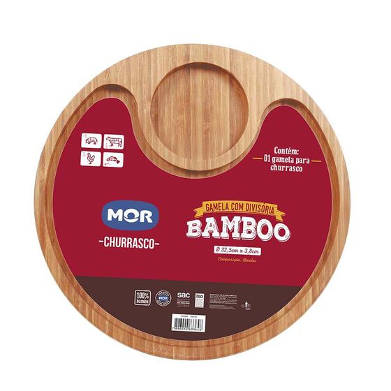 Imagem de Gamela Churrasco Bamboo com duas divisórias