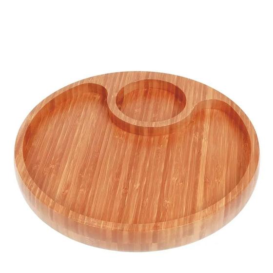 Imagem de Gamela Multiuso Para Churrasco Com 2 Divisórias Bamboo Mor