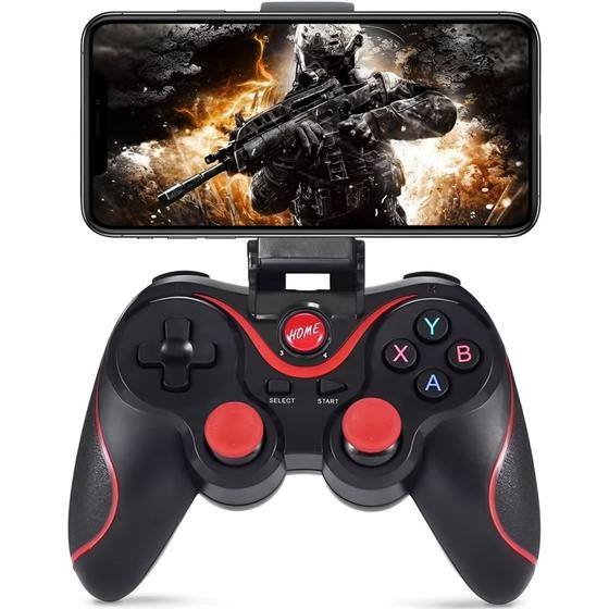 Imagem de Gamepad Bluetooth para Android - Controle Sem Fio para Celular, Notebook, PC e Smart TV