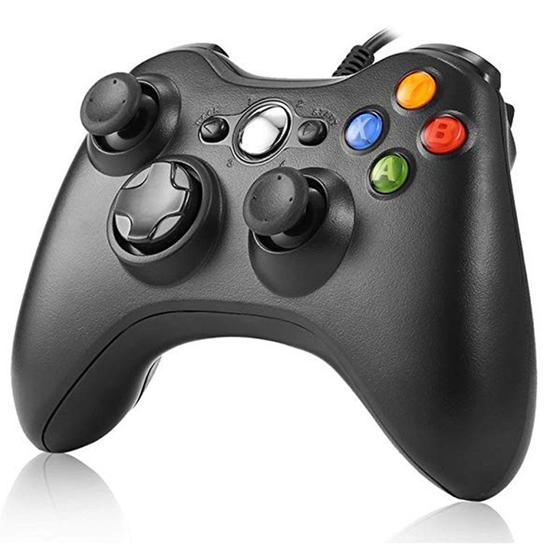 Imagem de Gamepad USB com Fio para Computador - Controlador Preto